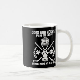 Hockey macht mich glücklich Eis-Hockey-Geschenk fü Kaffeetasse