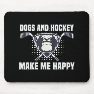 Hockey macht mich so glücklich Coach Geschenke Pla Mousepad
