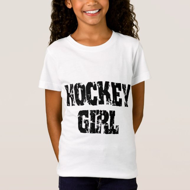 Hockey-Mädchen-Hockey-Mädchen T-Shirt (Vorderseite)