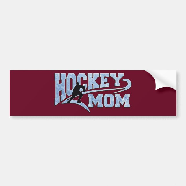 Hockey-Mama Athletic Schwanz Autoaufkleber (Vorne)