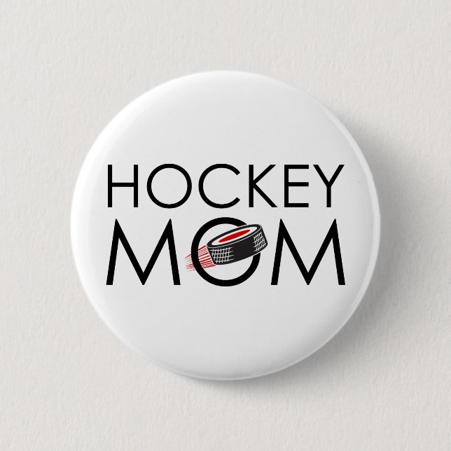 Hockey-Mama Button (Vorderseite)