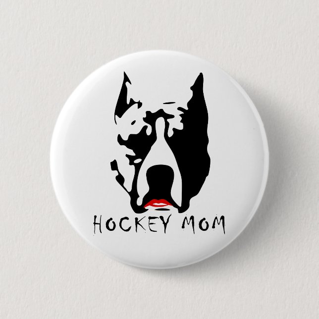 Hockey-Mama Button (Vorderseite)