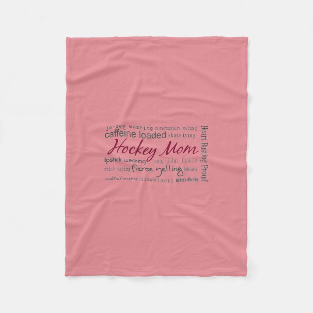 Hockey-Mama - Collagen-Fleece-Decke Fleecedecke (Vorderseite)