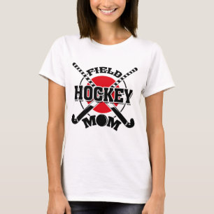 Hockey Mama Crossed Hockey Sticks Hockey Ball T-Shirt