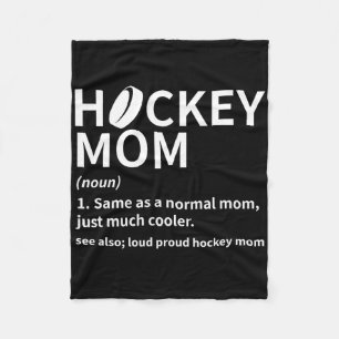 Hockey-Mama-Definition Eishockeyspieler Lustig Hoc Fleecedecke