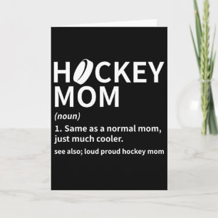 Hockey-Mama-Definition Eishockeyspieler Lustig Hoc Karte