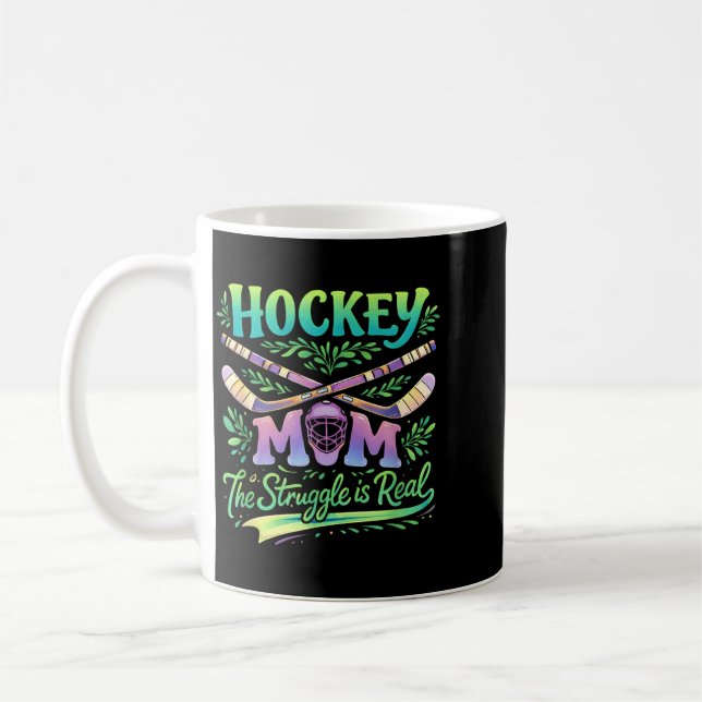 Hockey-Mama Der Kampf Ist Echt Teamgeist Eltern Kaffeetasse (Links)