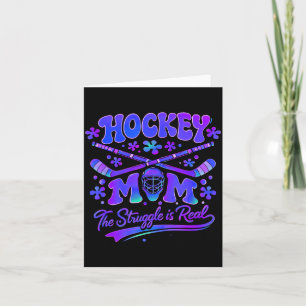 Hockey-Mama Der Kampf Ist Echt Torwartmaske Sticks Karte