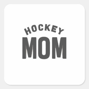 Hockey Mama Digital Art Design2 Quadratischer Aufkleber