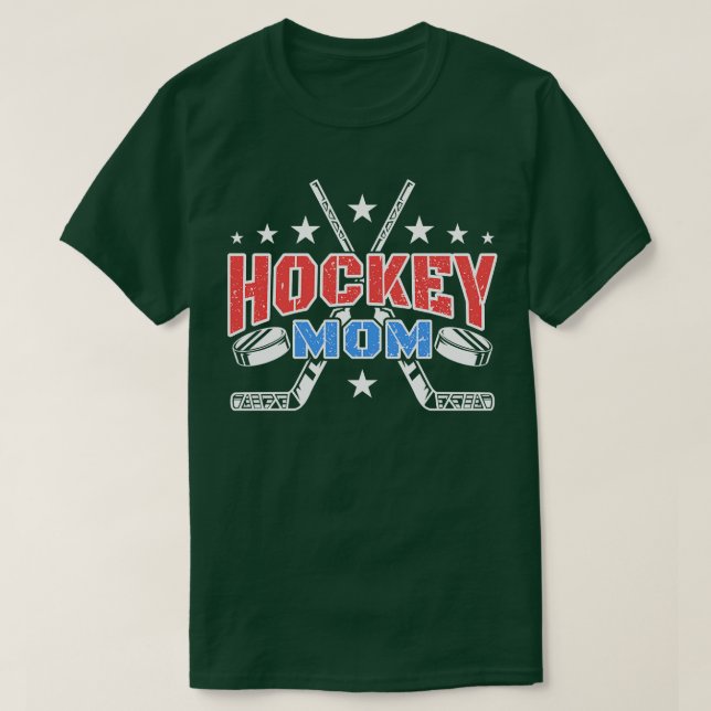 Hockey-Mama Eishockey T-Shirt (Design vorne)