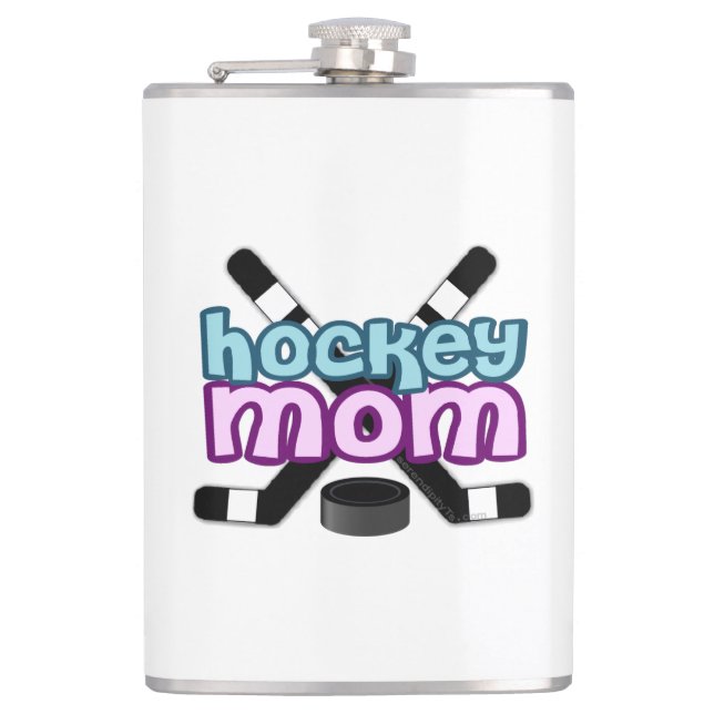 Hockey-Mama Flachmann (Vorderseite)