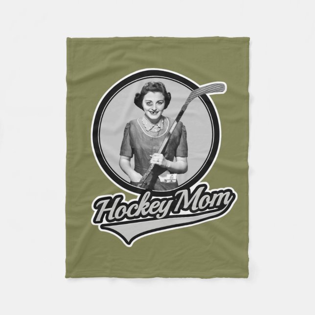 Hockey-Mama Fleecedecke (Vorderseite)
