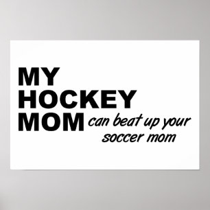 Hockey Mama Funny Poster