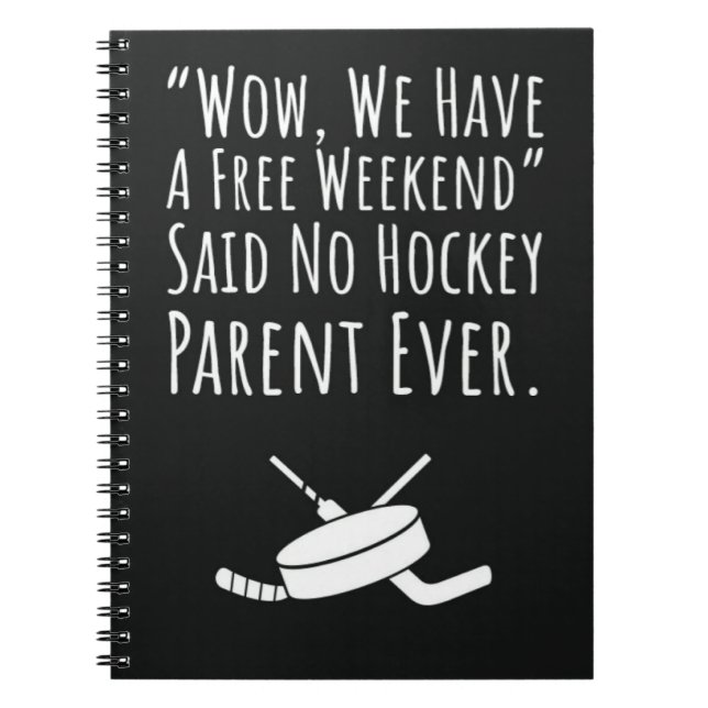 Hockey Mama gibt Kindern Vater Opa Oma Notizblock (Vorderseite)