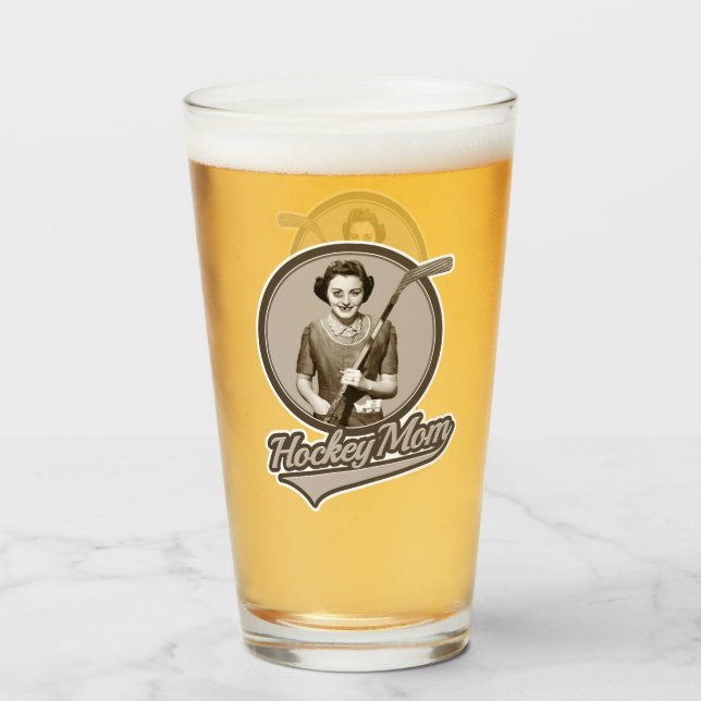 Hockey-Mama Glas (Rückseite (gefüllt))