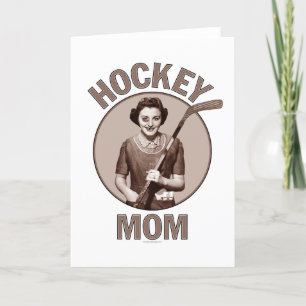 Hockey Mama Gruß und Notizkarten Karte
