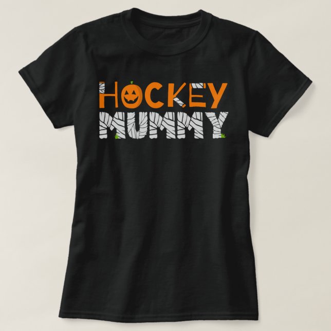 Hockey Mama Halloween Shirt Hockey Mummy Classic T (Design vorne)