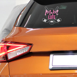 Hockey Mama Life Car Window Aufkleber