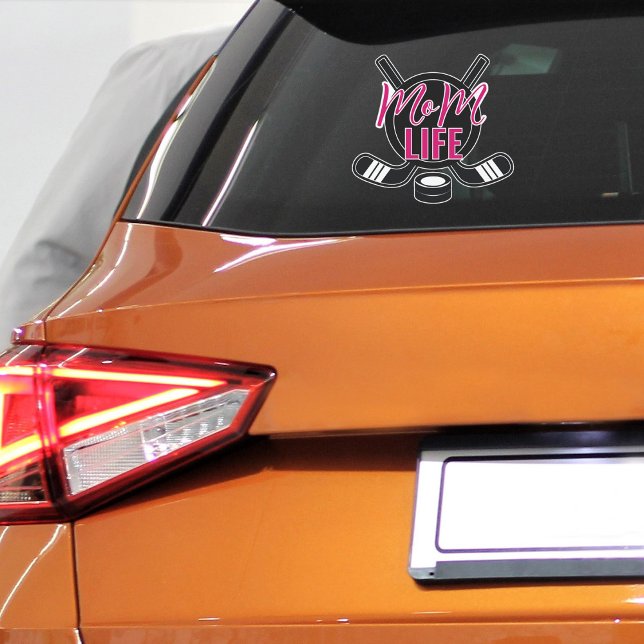 Hockey Mama Life Car Window Aufkleber (Hockey Mom Life vinyl sticker decal for car)