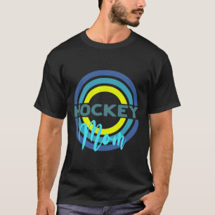 Hockey-Mama mit modernen Hockey-Kreisen T-Shirt