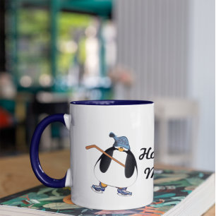 Hockey-Mama Pinguin Tasse