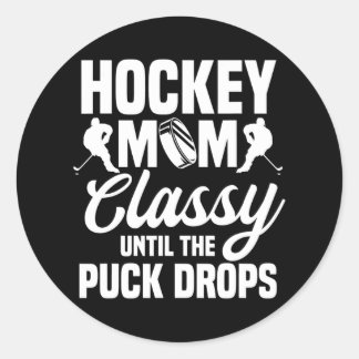 Hockey Mama Player Team Sport Mother Day Field Runder Aufkleber
