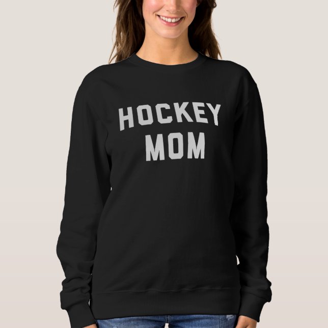 Hockey Mama Retro Design Sweatshirt (Vorderseite)