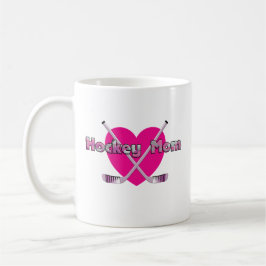 Hockey-Mama Rosa Herz Kaffeetasse
