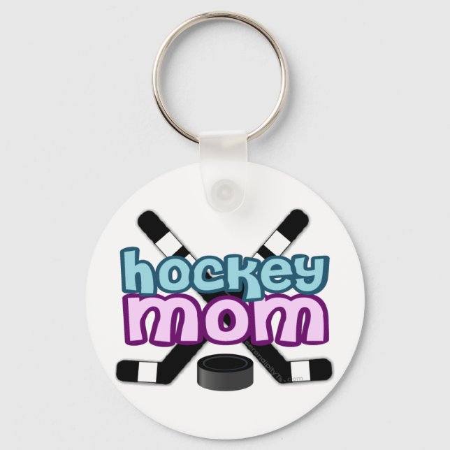 Hockey-Mama Schlüsselanhänger (Vorderseite)
