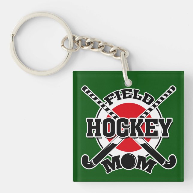 Hockey-Mama Schlüsselanhänger (Vorderseite)