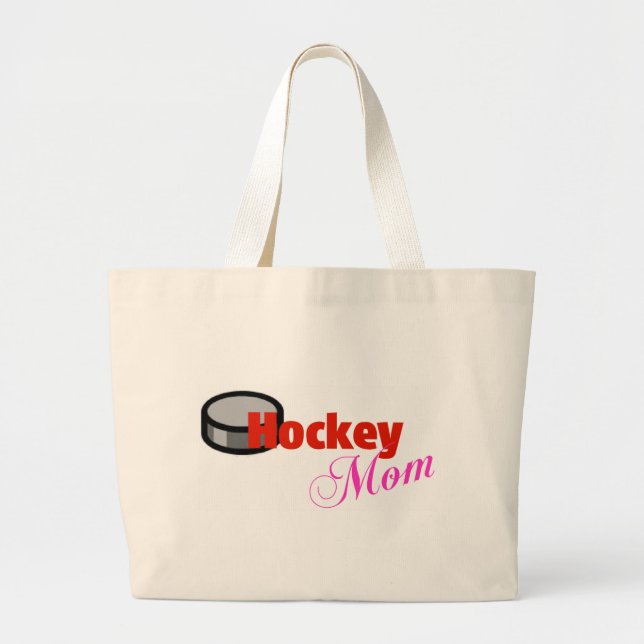 Hockey-Mama-Taschen-Tasche Jumbo Stoffbeutel (Vorne)