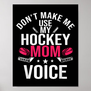 Hockey-Mama-Teamplayer-Muttertags-Feld-Eis-Spiel Poster