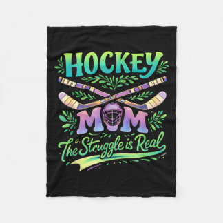 Hockey-Mama The Struggle Is Real Teamgeist Eltern Fleecedecke