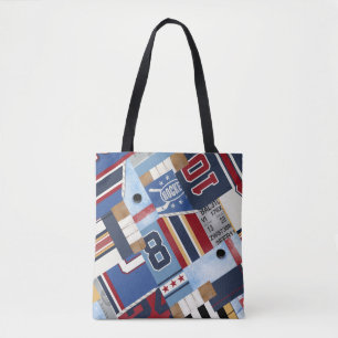 Hockey-Mama Vintage Old Time Ice Hockey Patchwork
