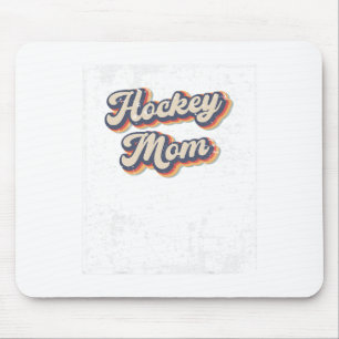 Hockey-Mama Vintage-Regenbogen  Mousepad