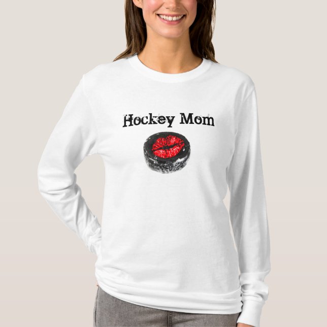 Hockey-MamaHoodie T-Shirt (Vorderseite)