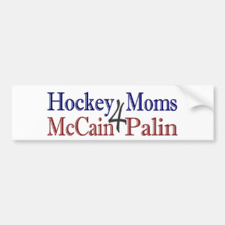 Hockey-Mamas 4 McCain Palin Autoaufkleber