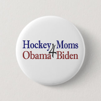 Hockey-Mamas 4 Obama Biden Button