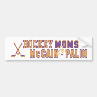 Hockey-Mamas für McCain Palin Autoaufkleber