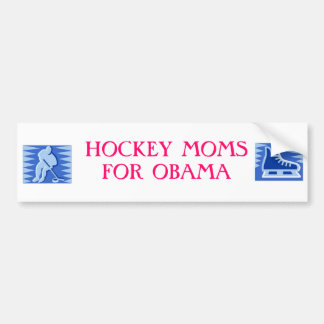 HOCKEY-MAMAS FÜR OBAMA AUTOAUFKLEBER