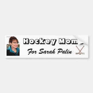 Hockey-Mamas für Sarah Palin! Autoaufkleber