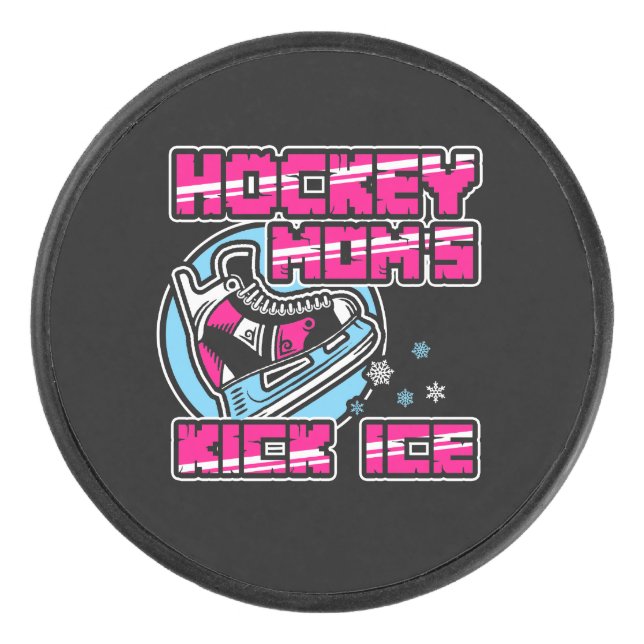 Hockey-Mamas Kick Ice Eishockey Puck (Vorderseite)