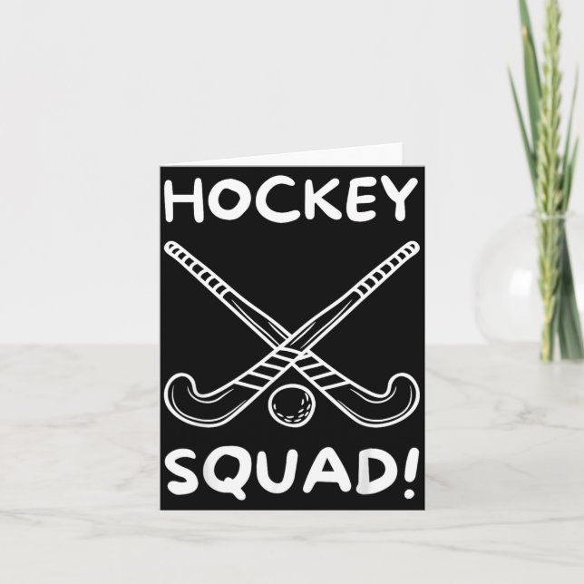 Hockey-Mannschaft 1 Karte (Vorderseite)