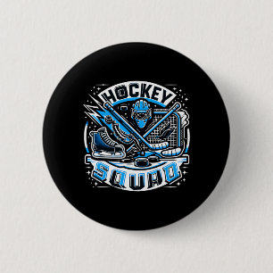 Hockey-Mannschaft _ Hockey-Design für Hockey-Spiel Button