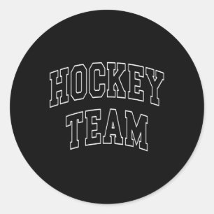 Hockey-Mannschaft Universitäts-College-Campus-Alum Runder Aufkleber