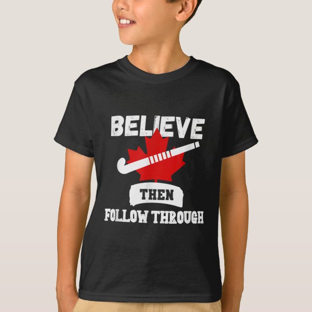 Hockey-Mannschafts- oder Squadrongeschenk Übungstr T-Shirt (Vorderseite)