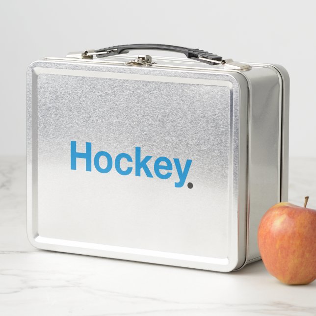 Hockey Metall Brotdose (Beispiel)