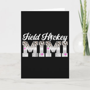 Hockey Mimi Leopard Mimi eines Feldhockeys P Karte