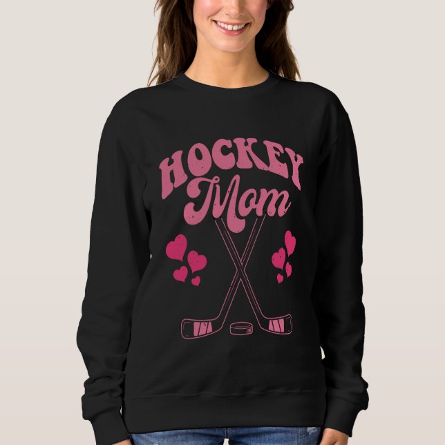 Hockey Mom Frisbee Retro Vintage 70's 80's Sweatshirt (Vorderseite)