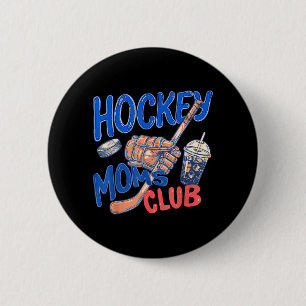 Hockey Moms Club Muttertag Game Day Hockey Button